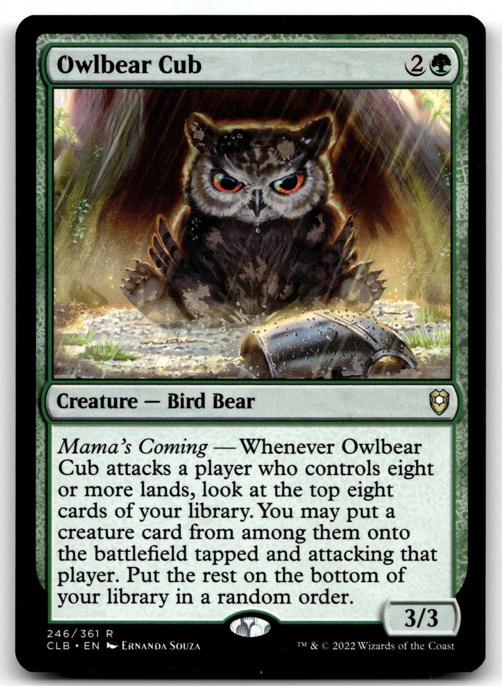 Owlbear Cub 246 Commander Legends: Battle for Baldur's Gate Magic: The Gathering