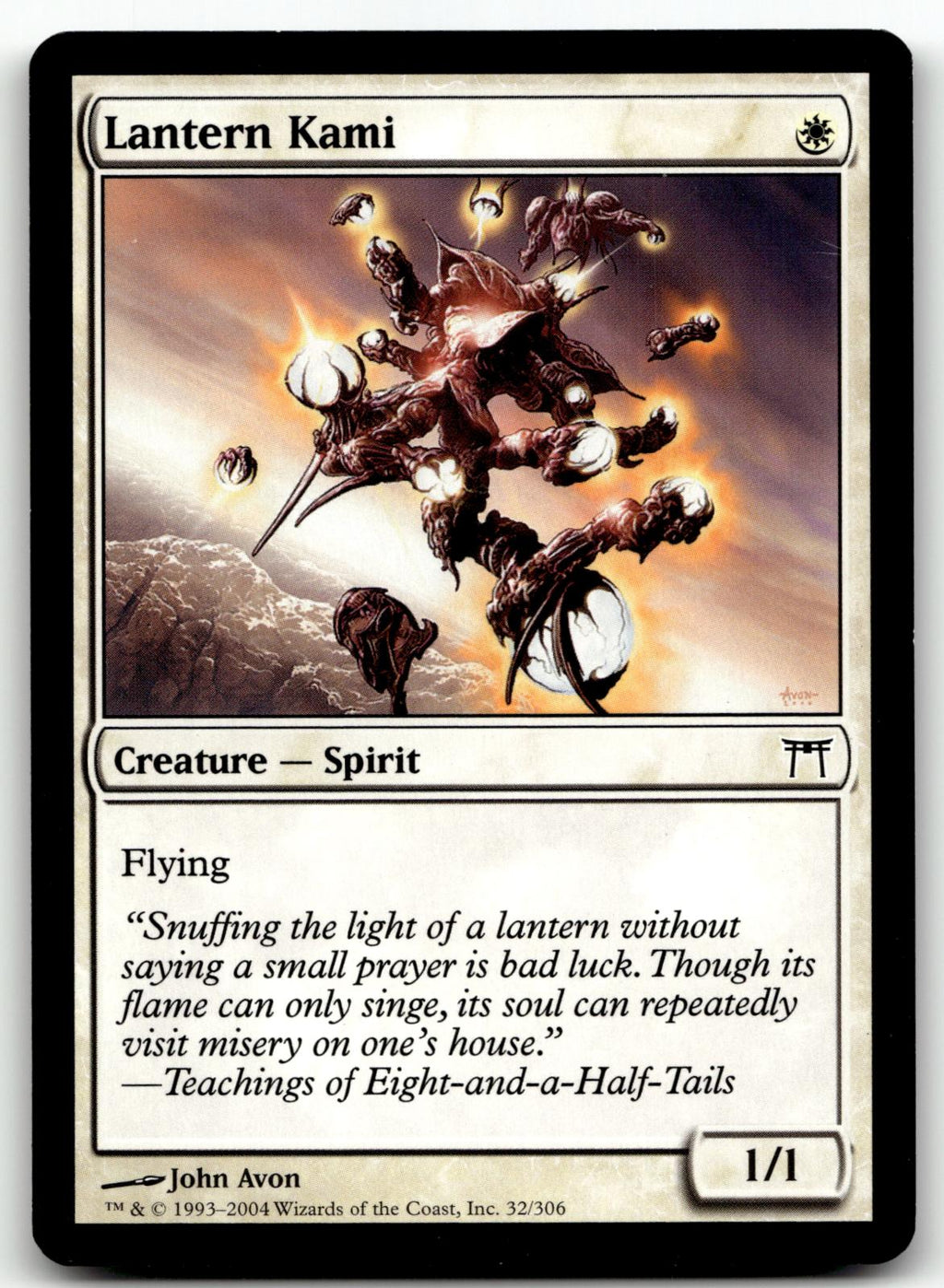 Lantern Kami 32 Common Champions of Kamigawa Magic: The Gathering Near Mint