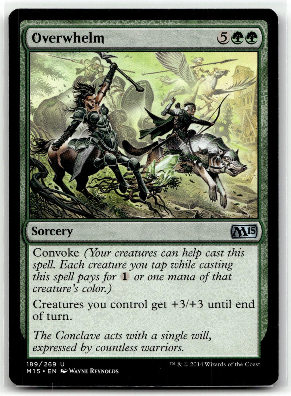 Overwhelm 189 Uncommon Magic 2015 (M15) Magic: The Gathering Near Mint