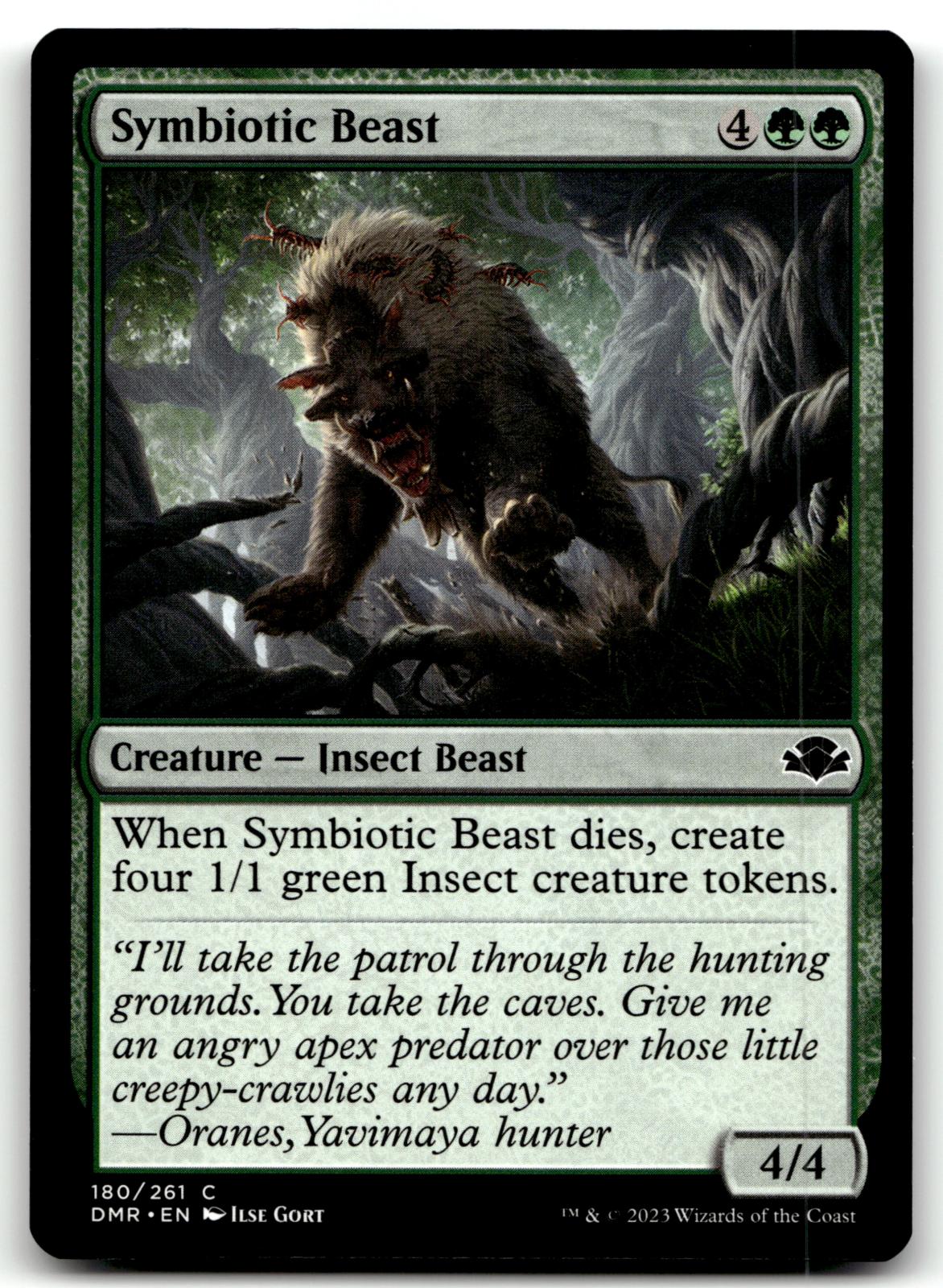 Symbiotic Beast 180 Common Dominaria Remastered Magic: The Gathering Near Mint