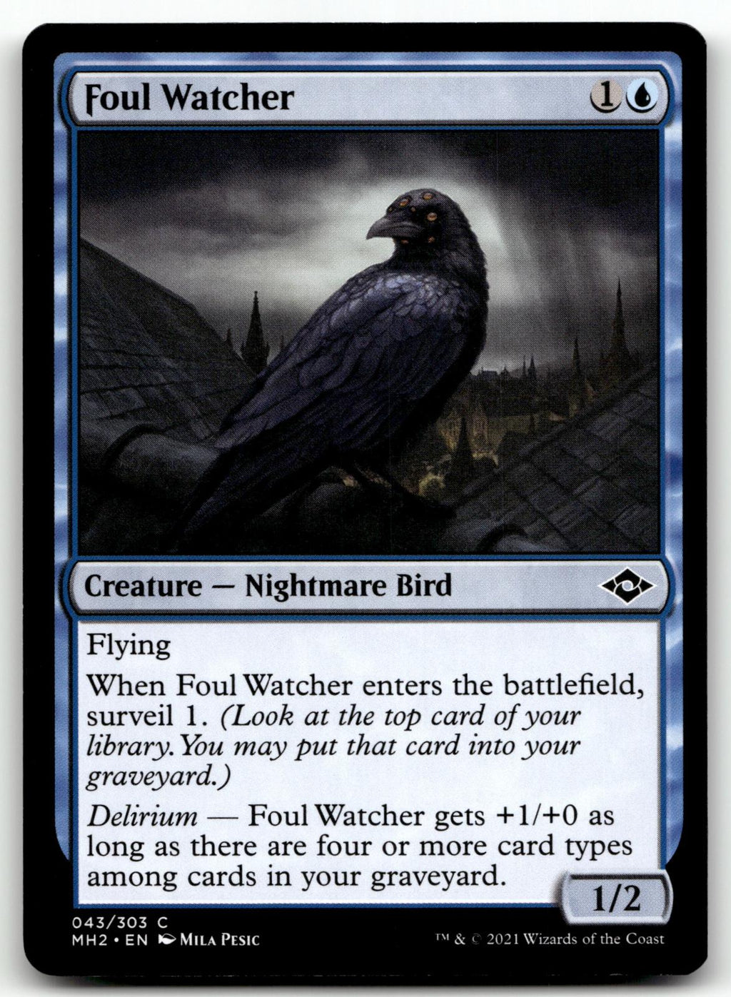 Foul Watcher 43 Common Modern Horizons 2 Magic: The Gathering Near Mint