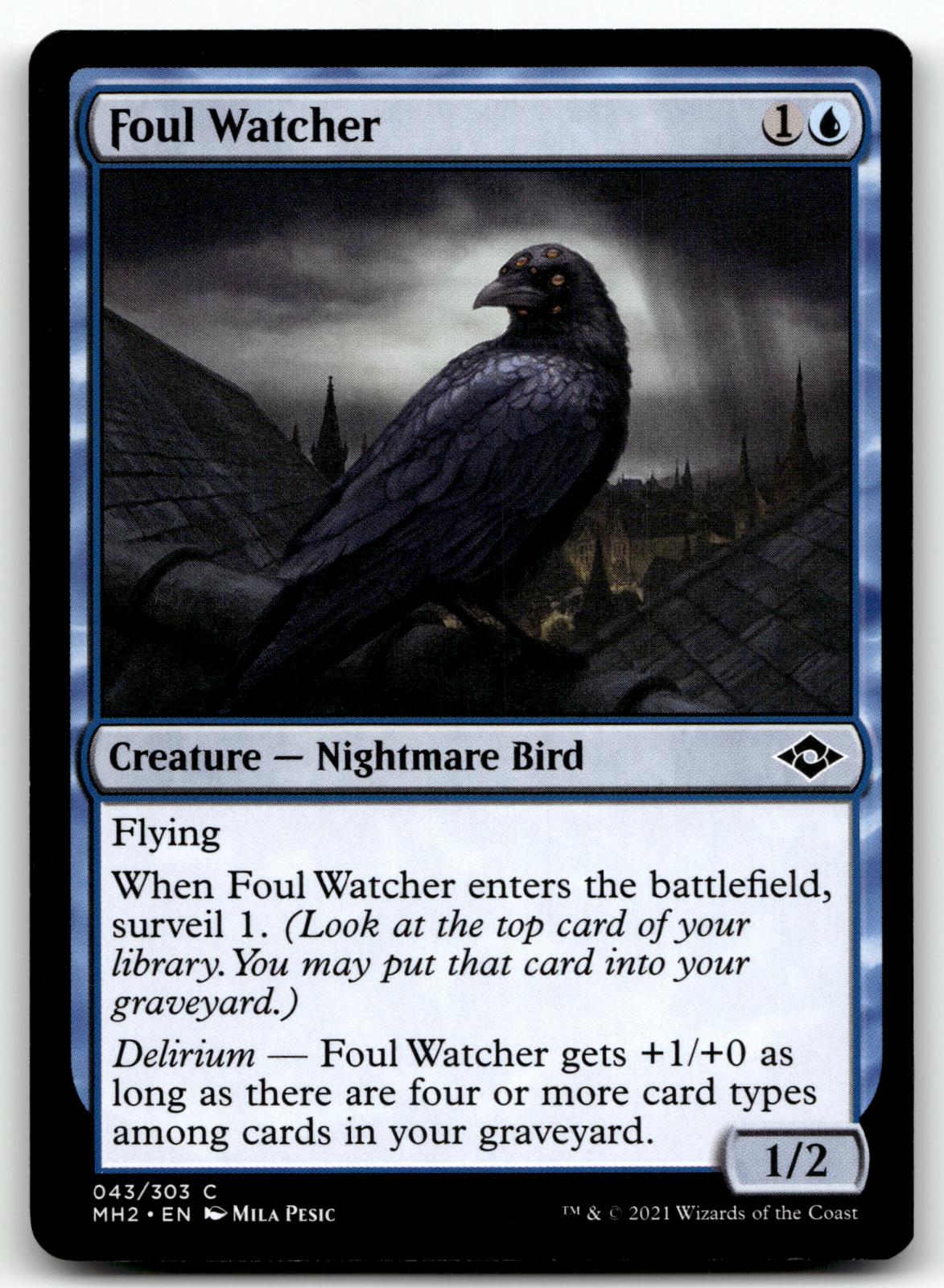 Foul Watcher 43 Common Modern Horizons 2 Magic: The Gathering Near Mint