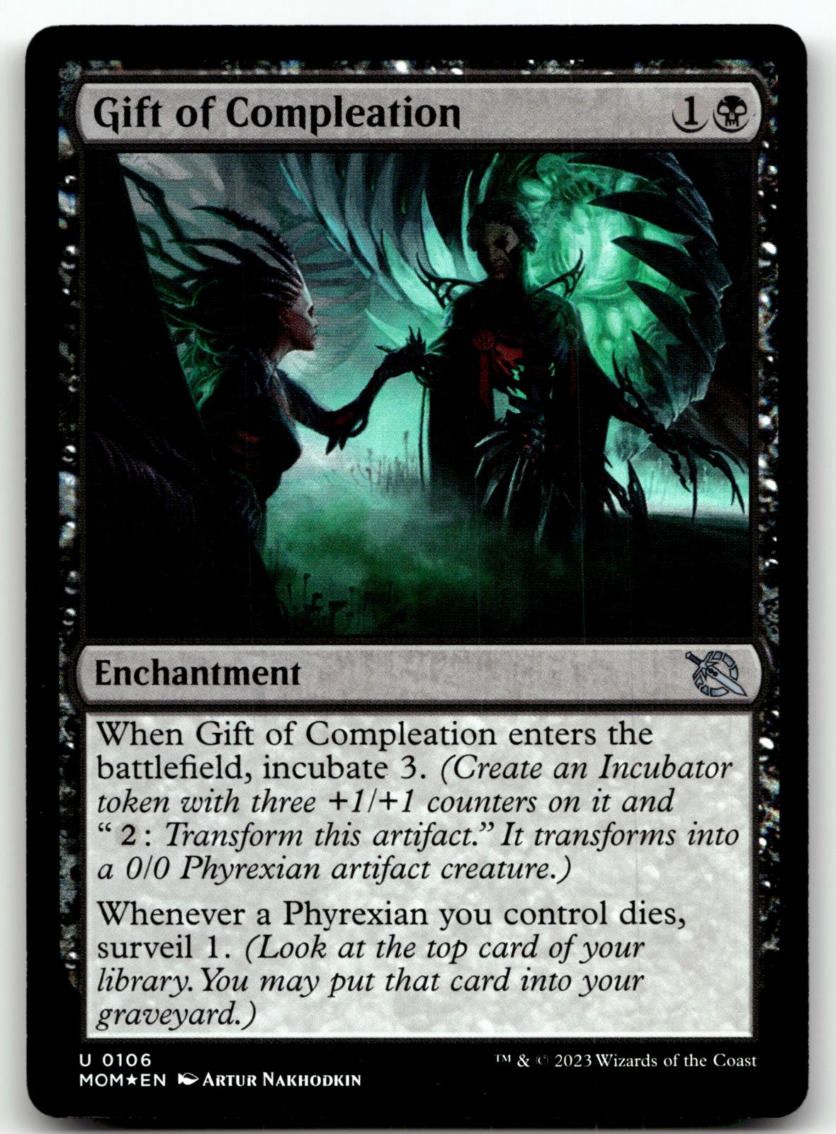 Gift of Compleation 106 March of the Machine Magic: The Gathering Foil NM