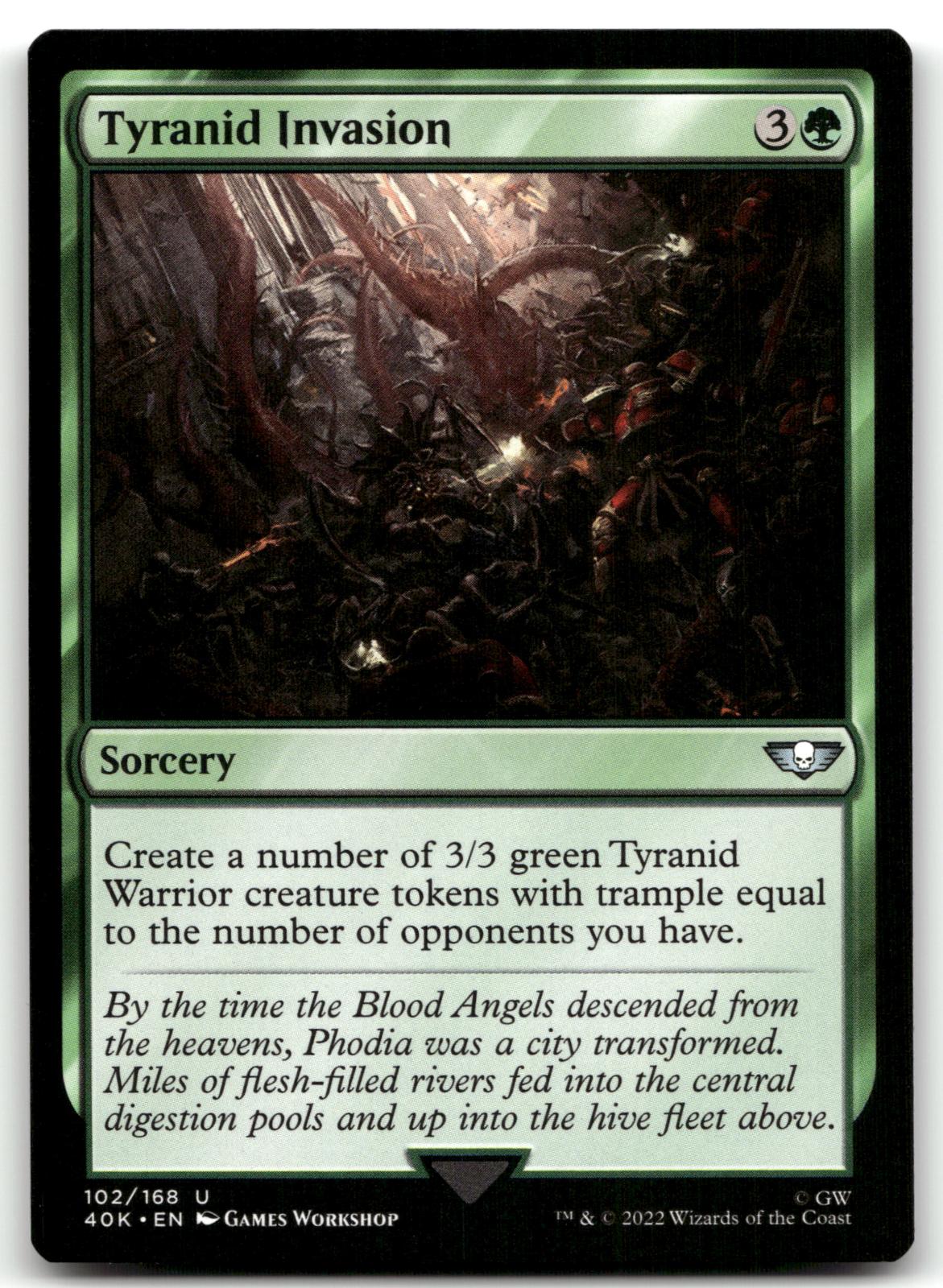 Tyranid Invasion 102 Universes Beyond: Warhammer 40,000 Magic: The Gathering NM