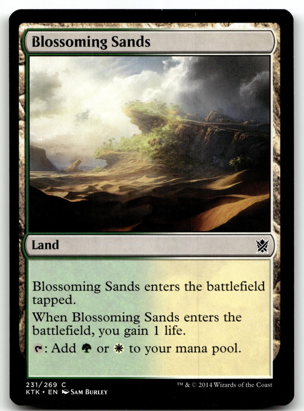 Blossoming Sands 231 Common Khans of Tarkir Magic: The Gathering Near Mint