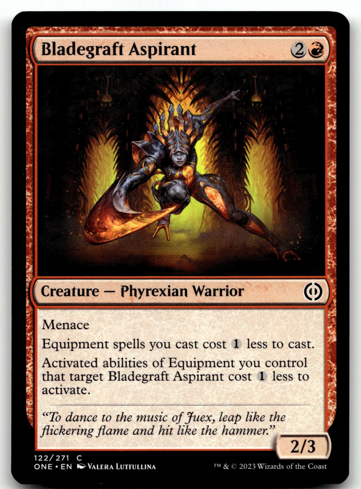 Bladegraft Aspirant 122 Common Phyrexia: All Will Be One Magic: The Gathering NM