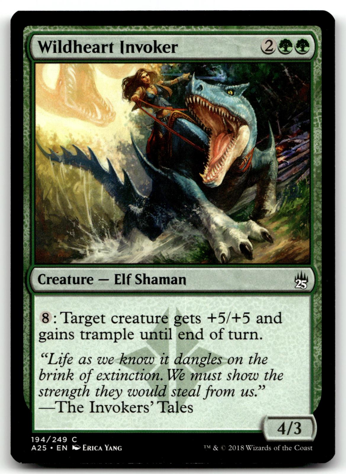 Wildheart Invoker 194 Common Masters 25 Magic: The Gathering Near Mint