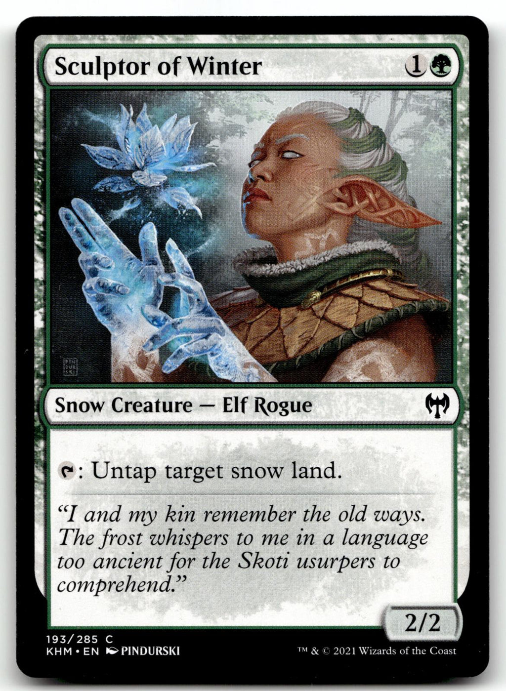 Sculptor of Winter 193 Common Kaldheim Magic: The Gathering Near Mint