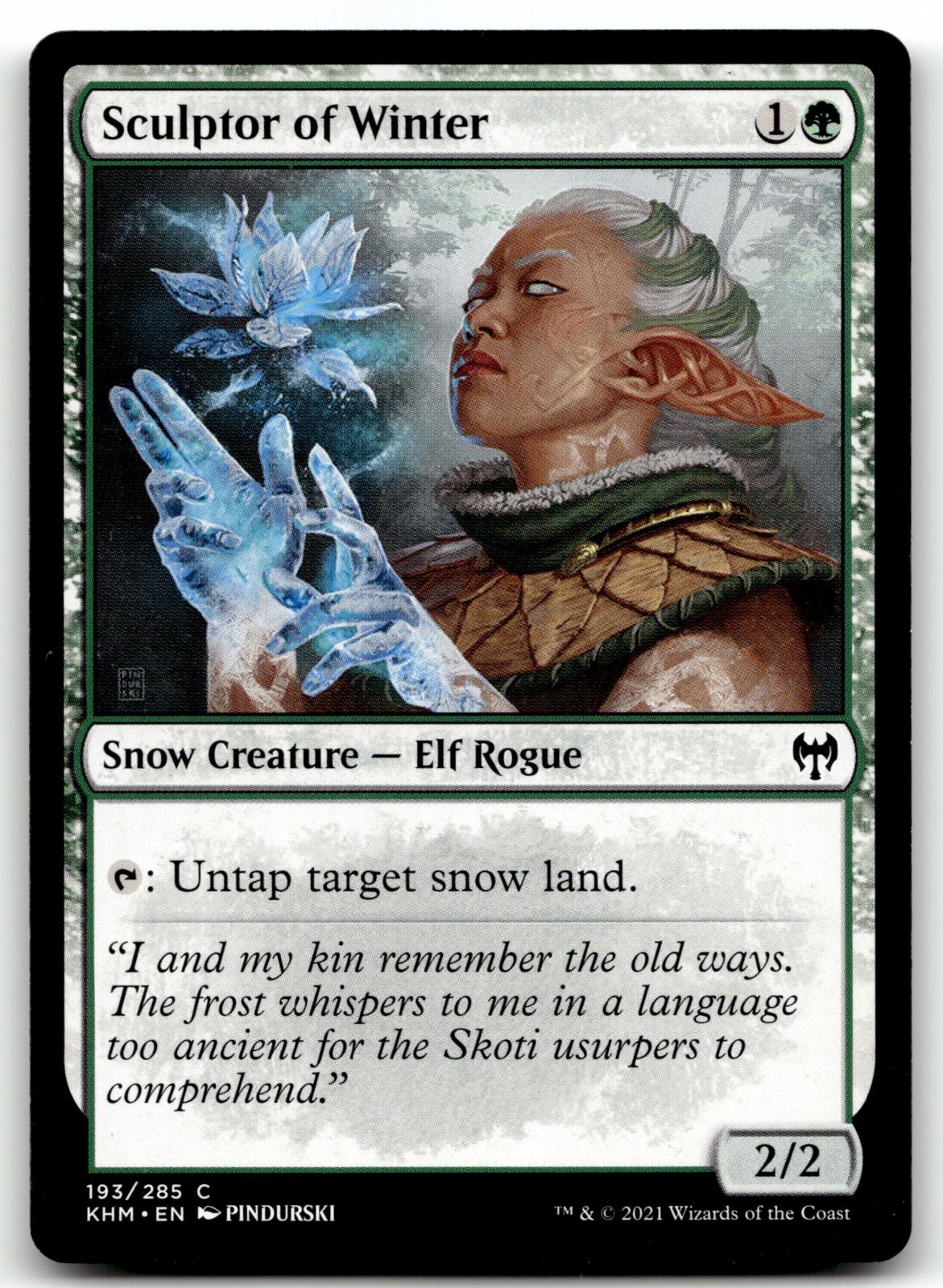 Sculptor of Winter 193 Common Kaldheim Magic: The Gathering Near Mint