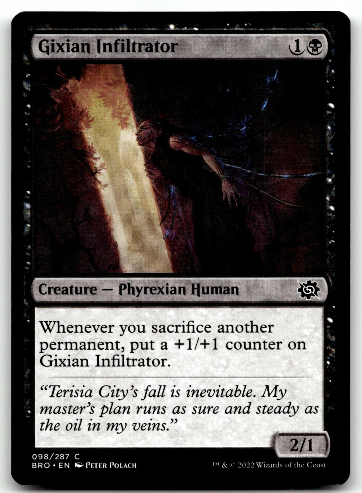 Gixian Infiltrator 98 Common The Brothers' War Magic: The Gathering Near Mint