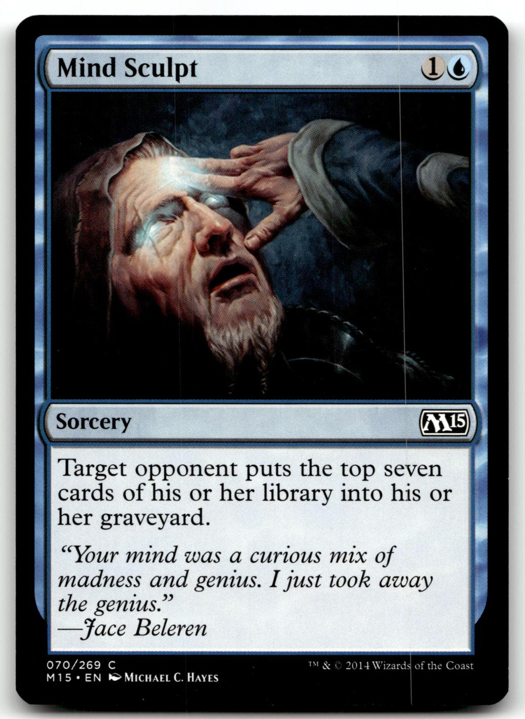 Mind Sculpt 70 Common Magic 2015 (M15) Magic: The Gathering Near Mint