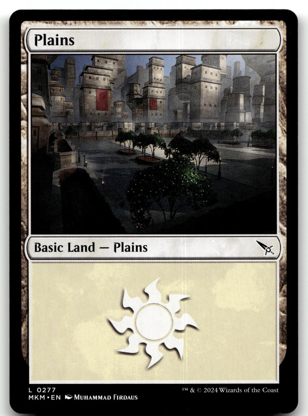 Plains (0277) 277 Land Murders at Karlov Manor Magic: The Gathering Near Mint