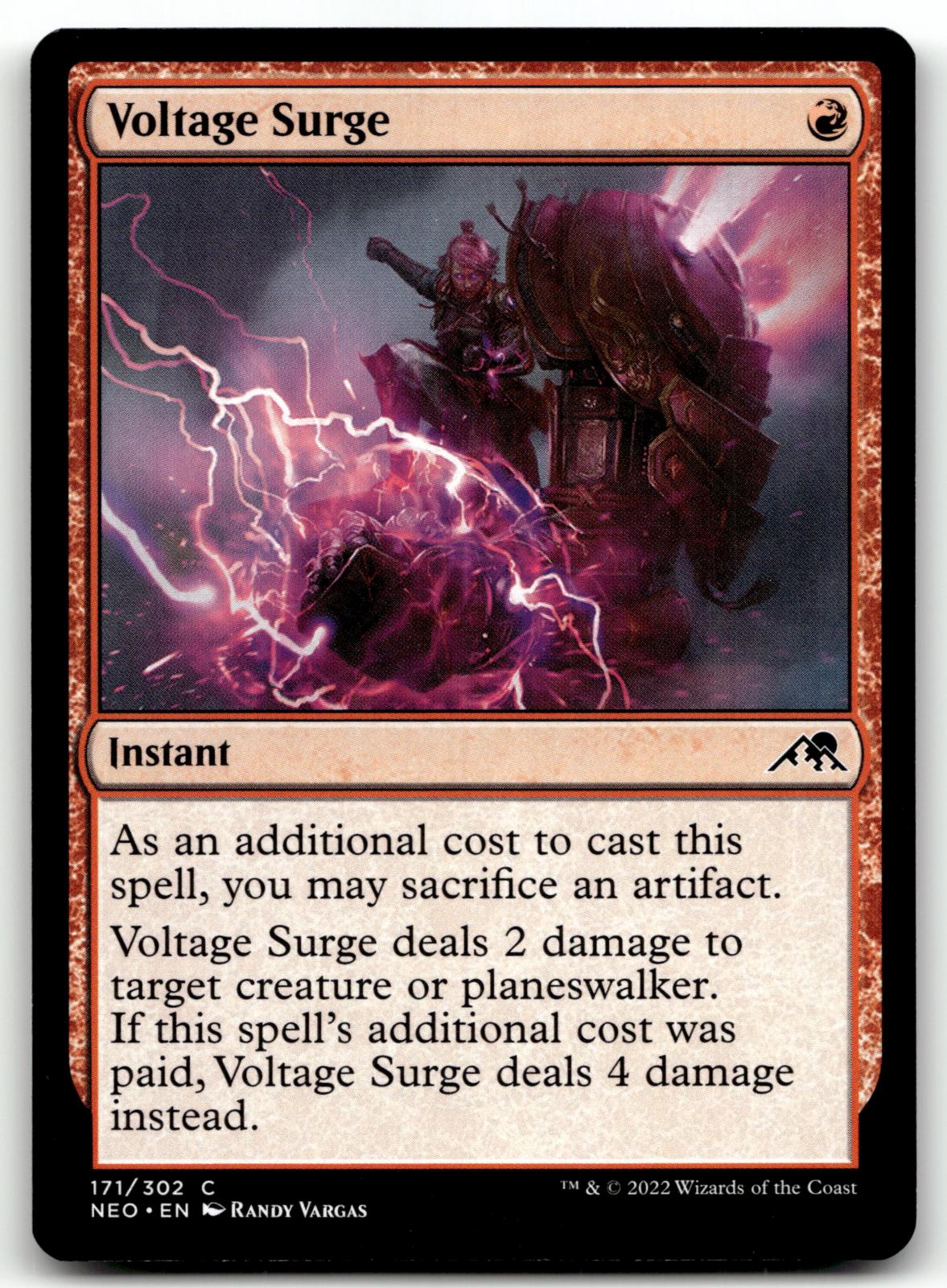 Voltage Surge 171 Common Kamigawa: Neon Dynasty Magic: The Gathering Near Mint