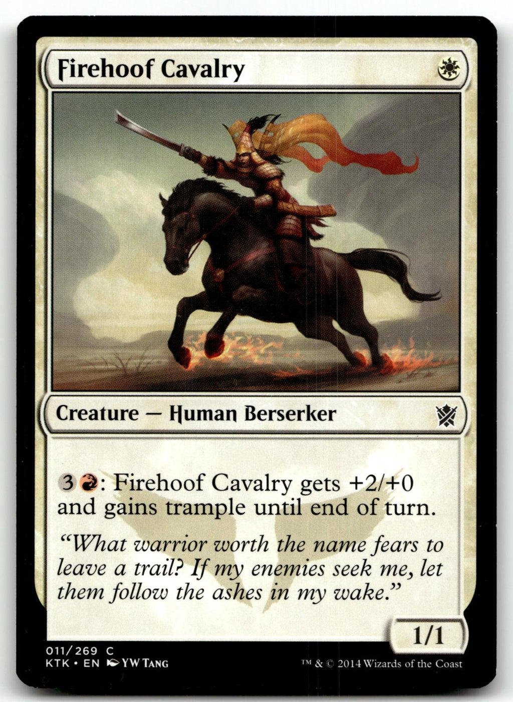 Firehoof Cavalry 11 Common Khans of Tarkir Magic: The Gathering Near Mint