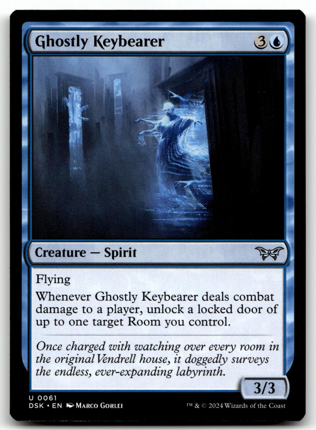 Ghostly Keybearer 61 Uncommon Duskmourn: House of Horror Magic: The Gathering NM