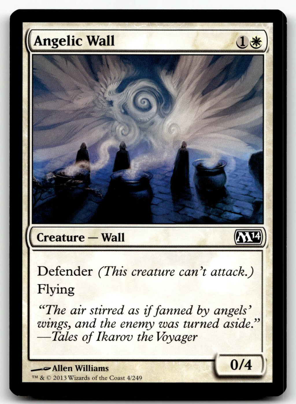 Angelic Wall 4 Common Magic 2014 (M14) Magic: The Gathering Near Mint