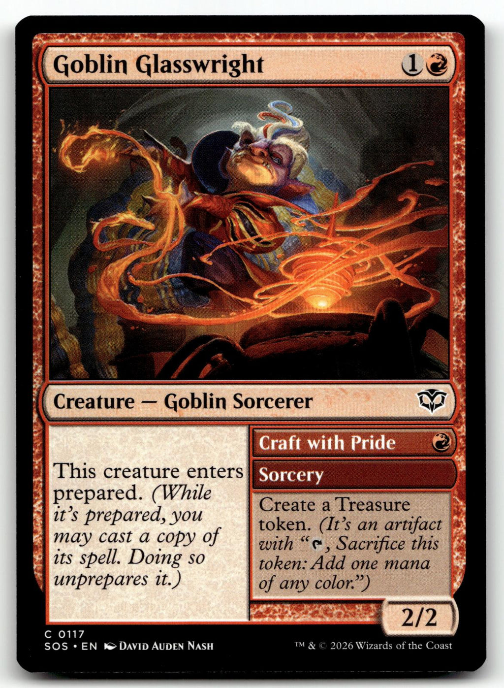 Goblin Glasswright 117 Common Secrets of Strixhaven Magic: The Gathering NM