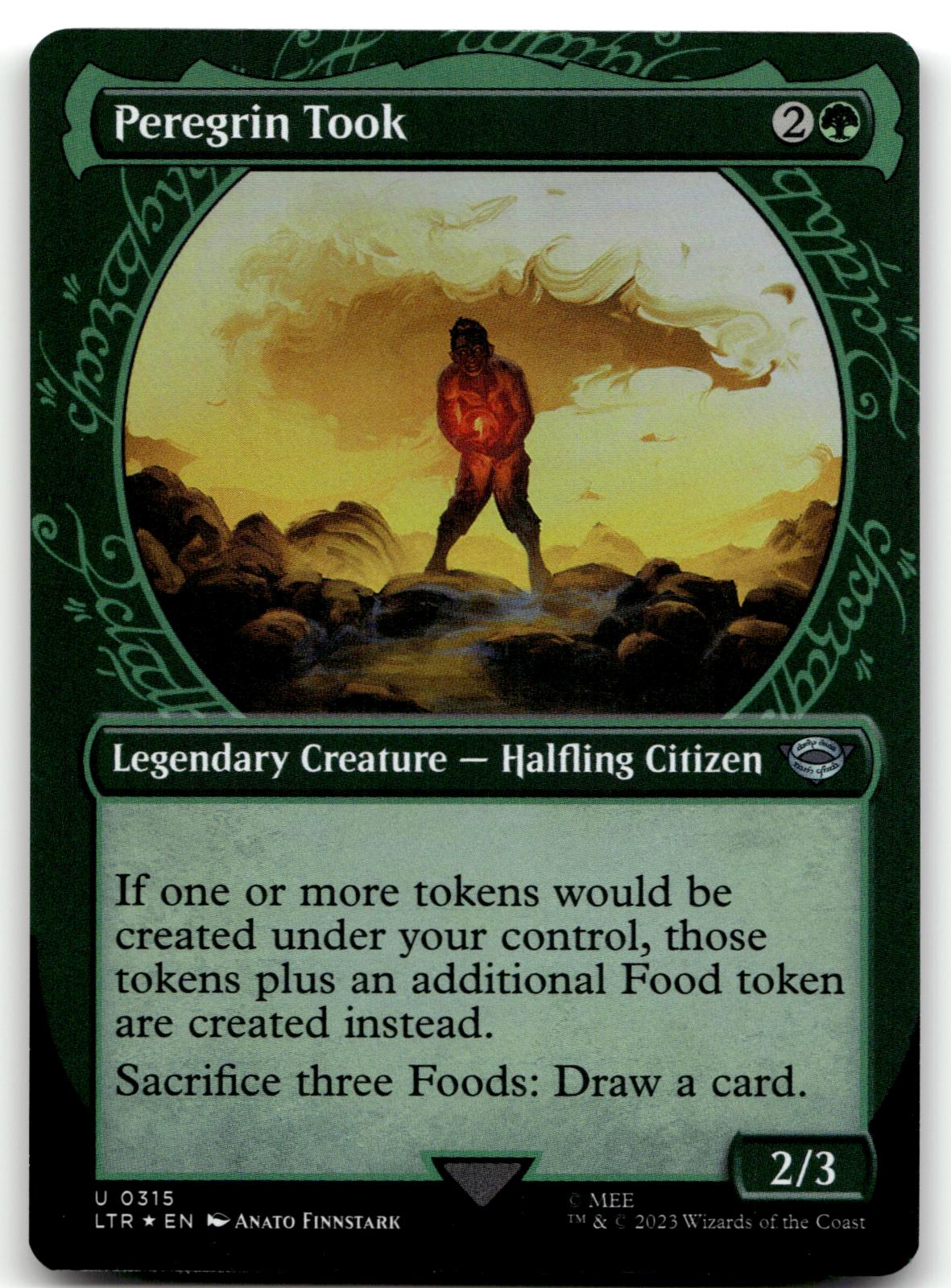 Peregrin Took (Showcase) 315 Universes Beyond: The Lord of the Rings: Tales of Middle-earth Magic: The Gathering Foil NM
