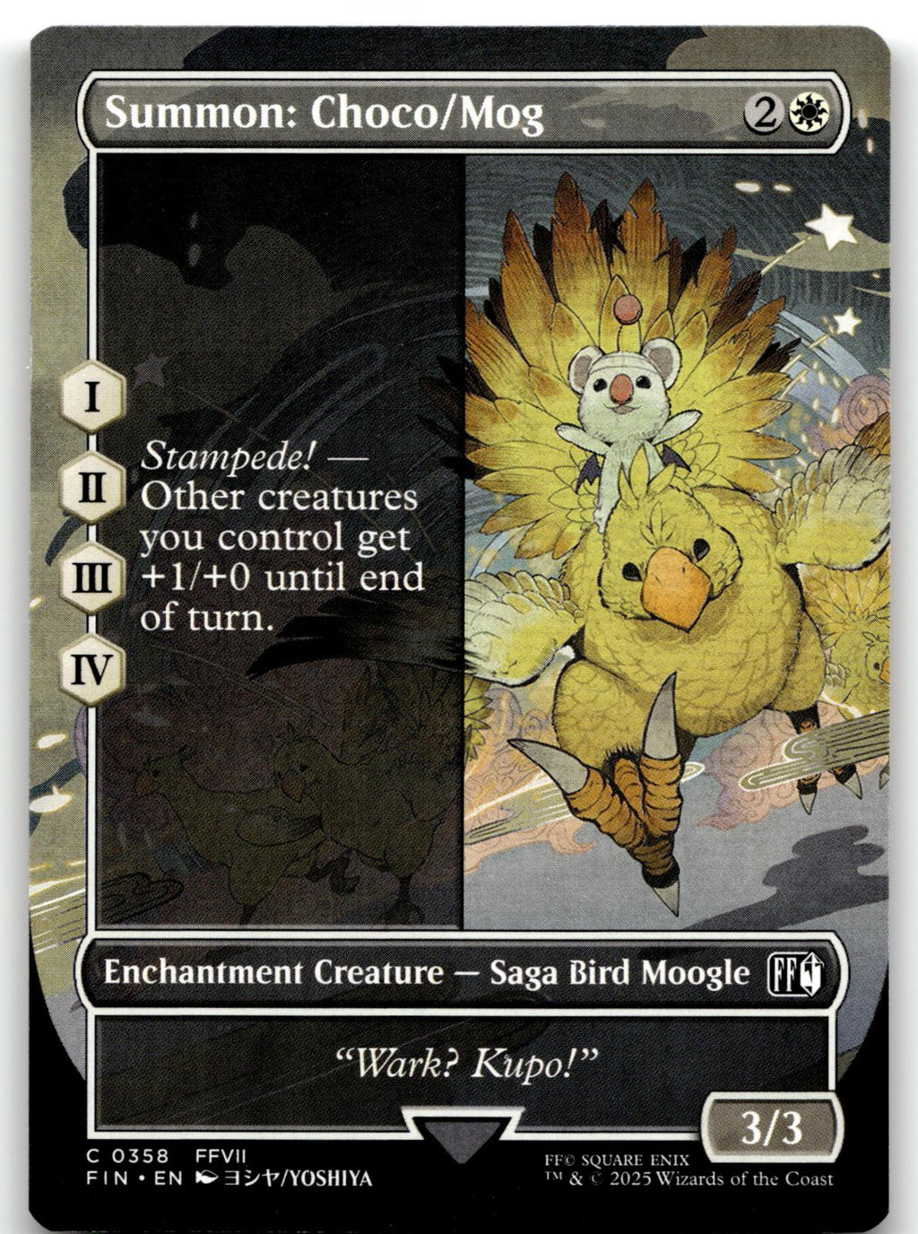 Summon: Choco/Mog (Borderless) 358 Common FINAL FANTASY Magic: The Gathering NM