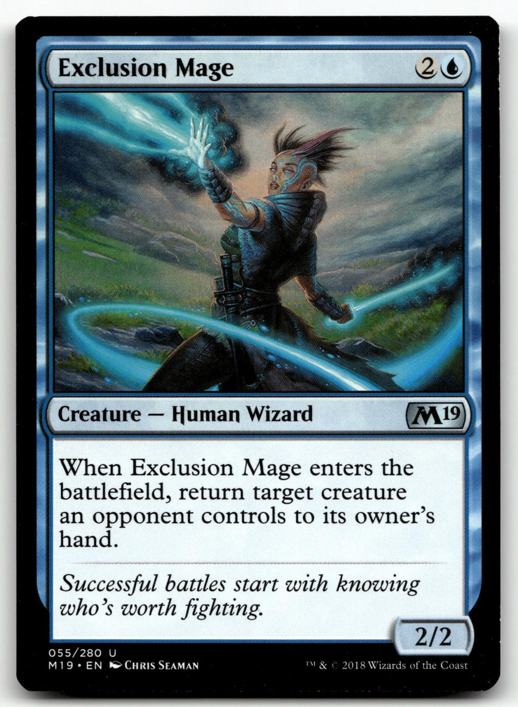 Exclusion Mage 55 Uncommon Core Set 2019 Magic: The Gathering Near Mint