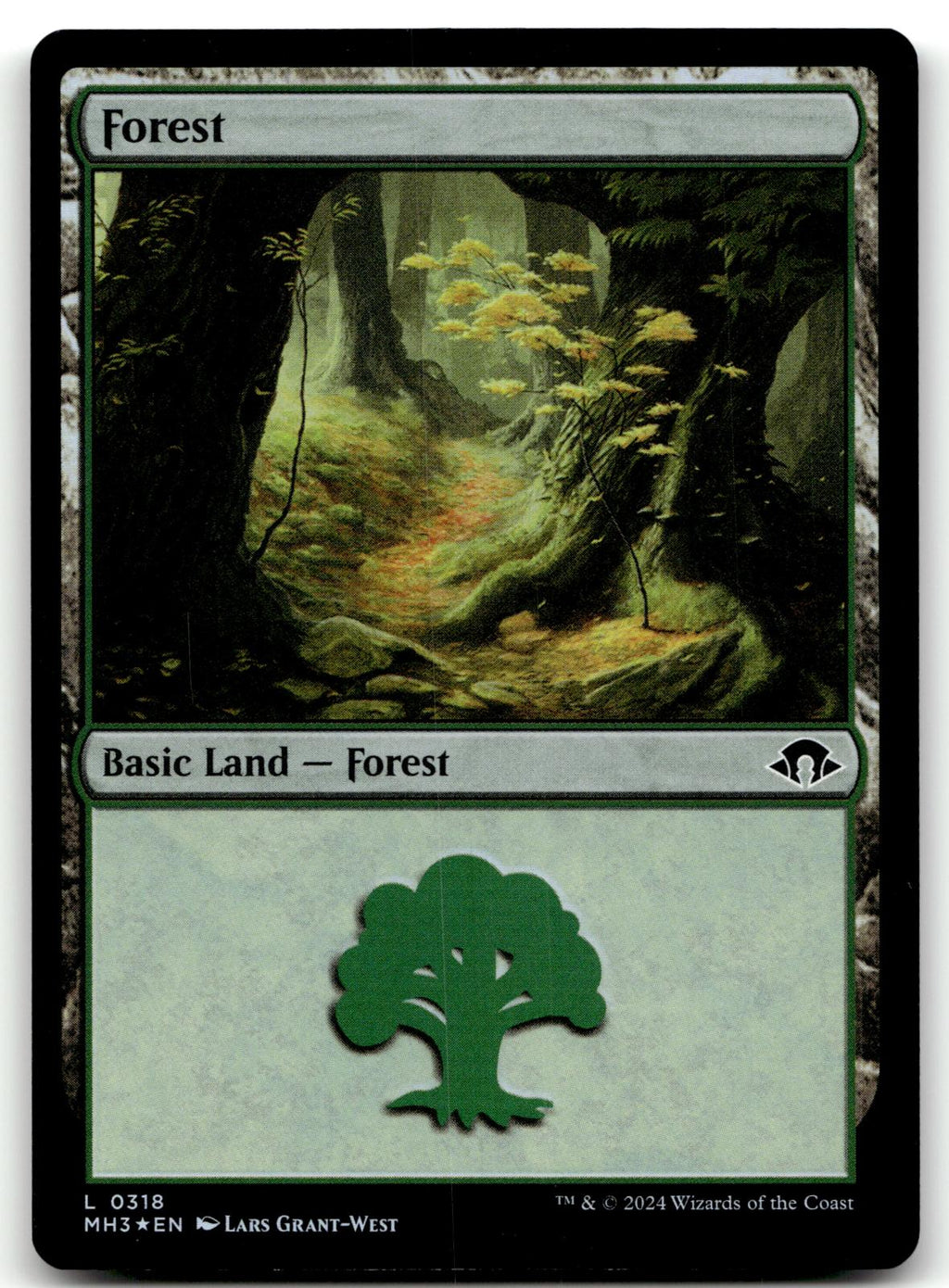 Forest (0318) 318 Land Modern Horizons 3 Magic: The Gathering Foil Near Mint