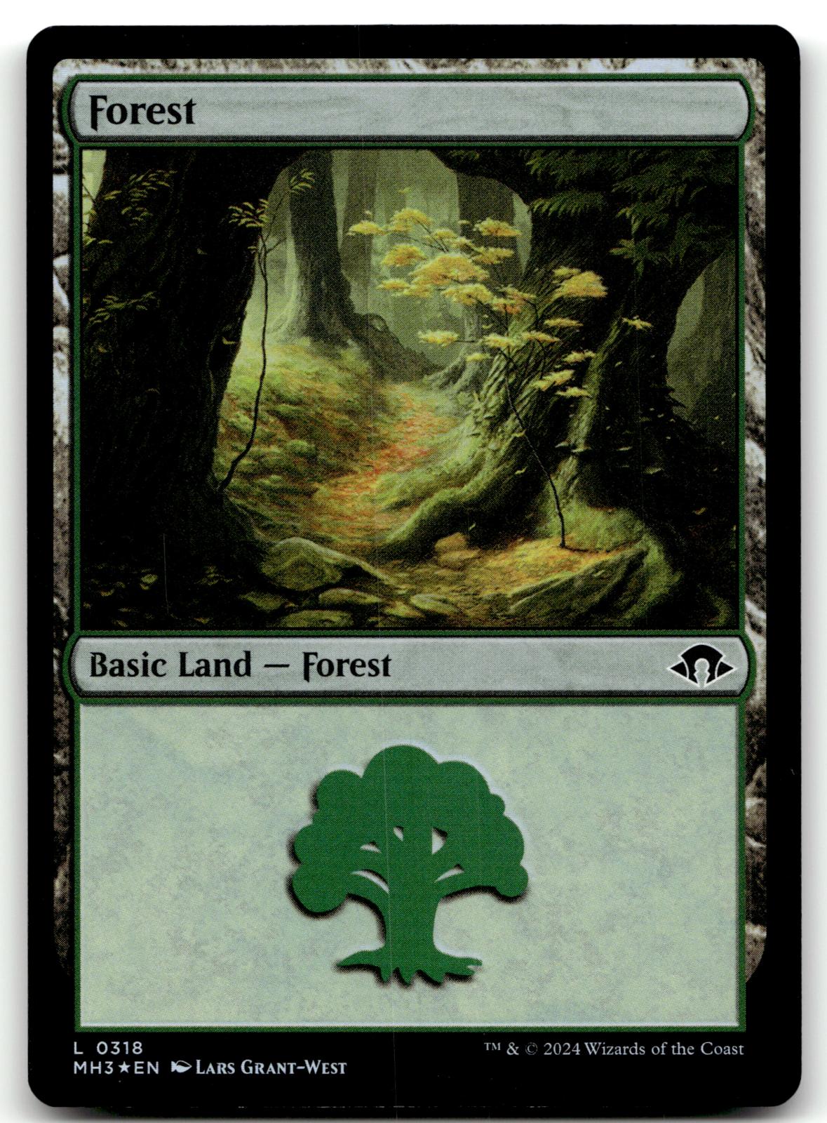 Forest (0318) 318 Land Modern Horizons 3 Magic: The Gathering Foil Near Mint