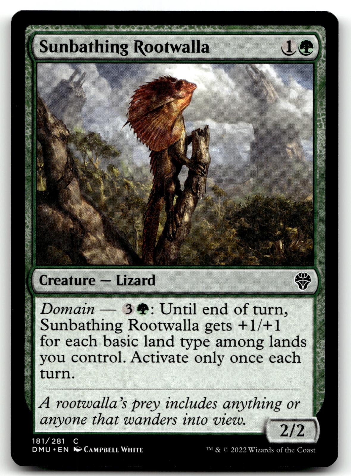 Sunbathing Rootwalla 181 Common Dominaria United Magic: The Gathering Near Mint