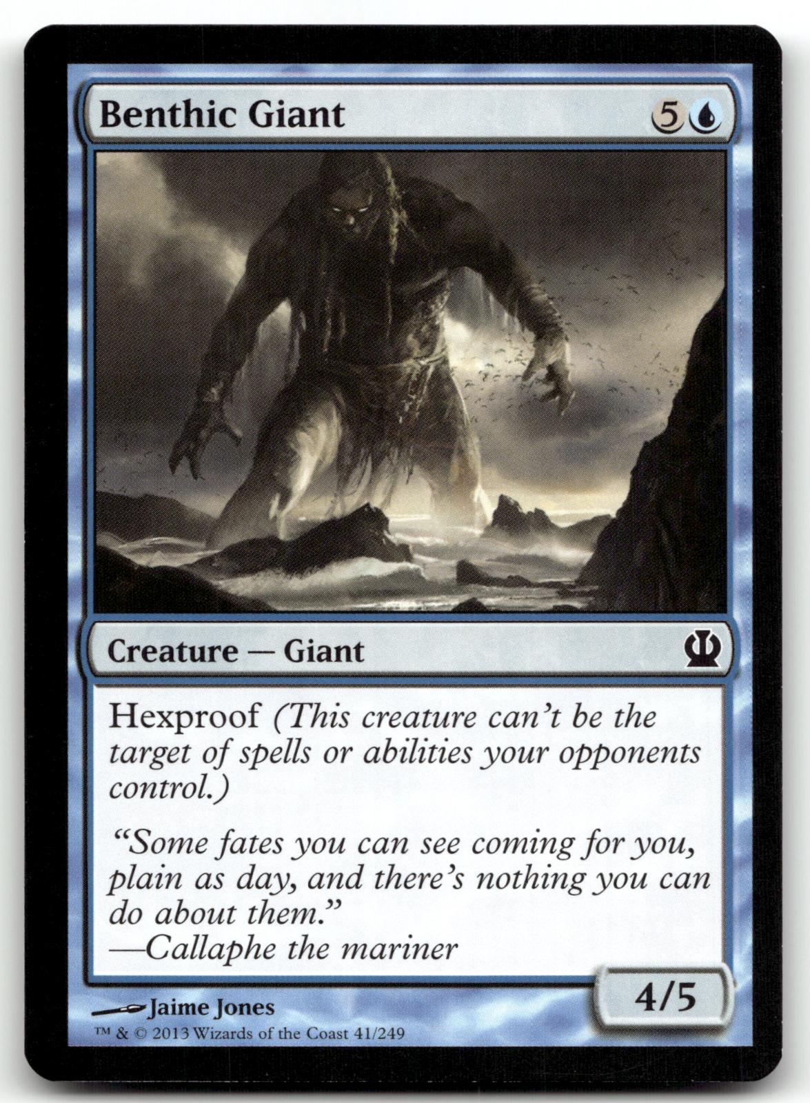Benthic Giant 41 Common Theros Magic: The Gathering Near Mint