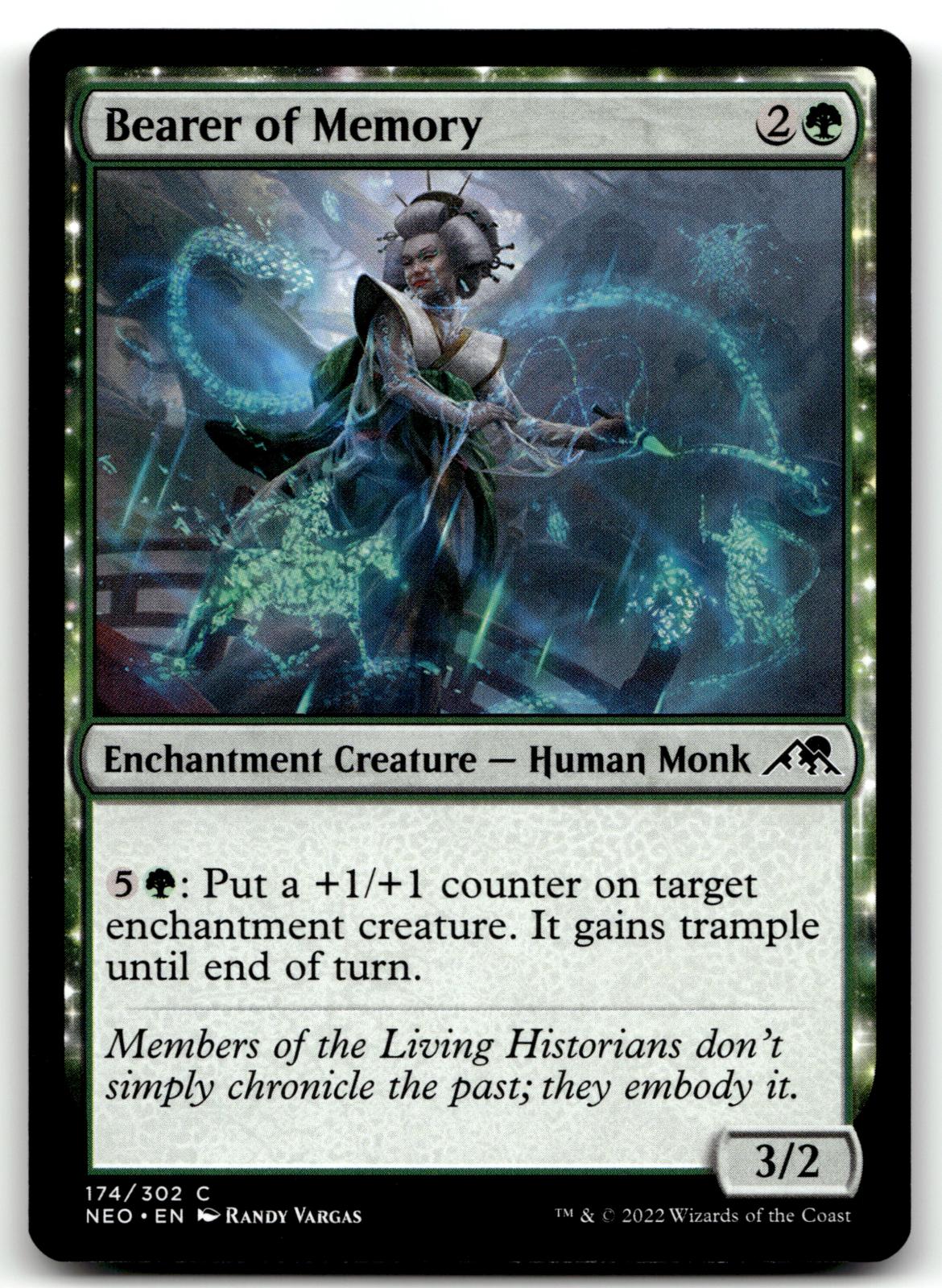 Bearer of Memory 174 Common Kamigawa: Neon Dynasty Magic: The Gathering NM
