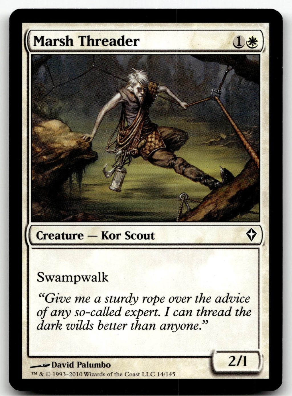 Marsh Threader 14 Common Worldwake Magic: The Gathering Near Mint