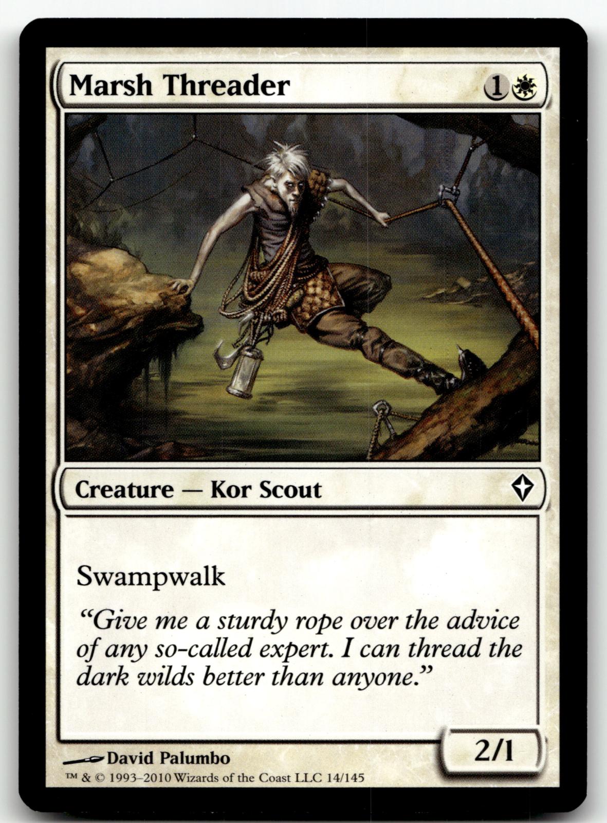 Marsh Threader 14 Common Worldwake Magic: The Gathering Near Mint