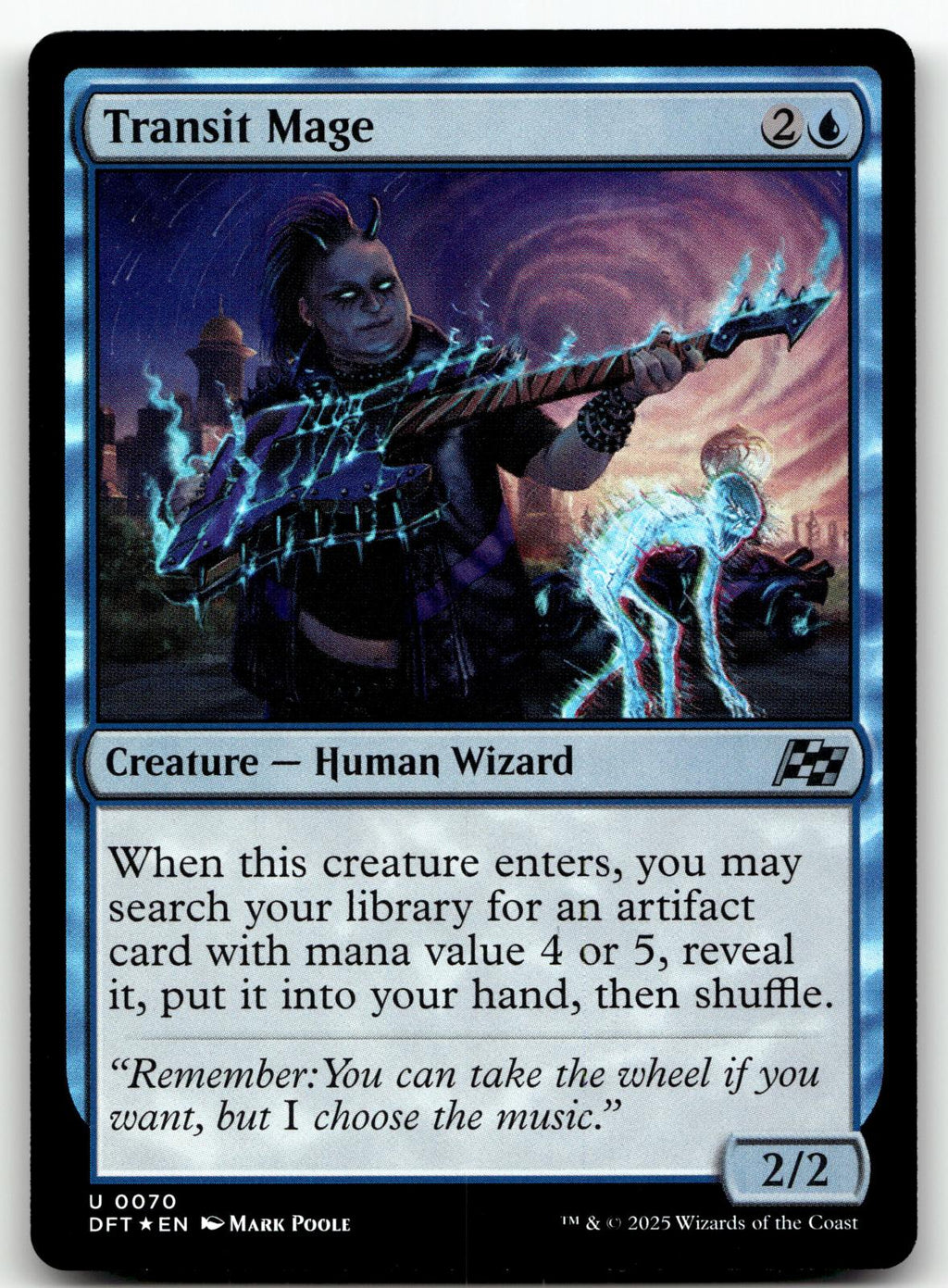 Transit Mage 70 Uncommon Aetherdrift Magic: The Gathering Foil Near Mint
