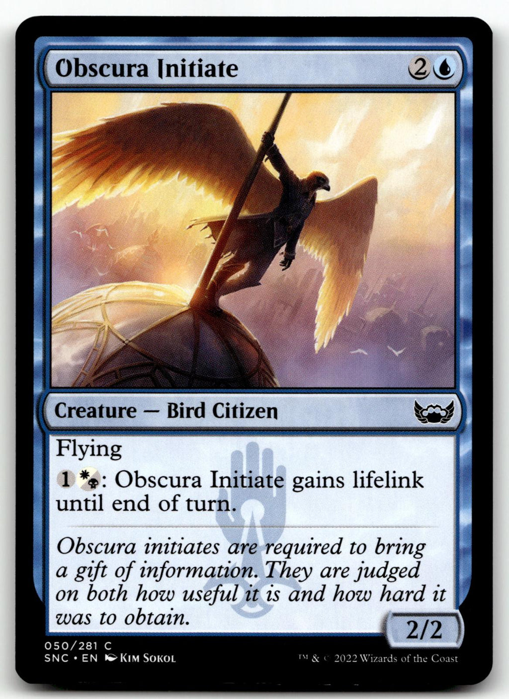 Obscura Initiate 50 Common Streets of New Capenna Magic: The Gathering Near Mint