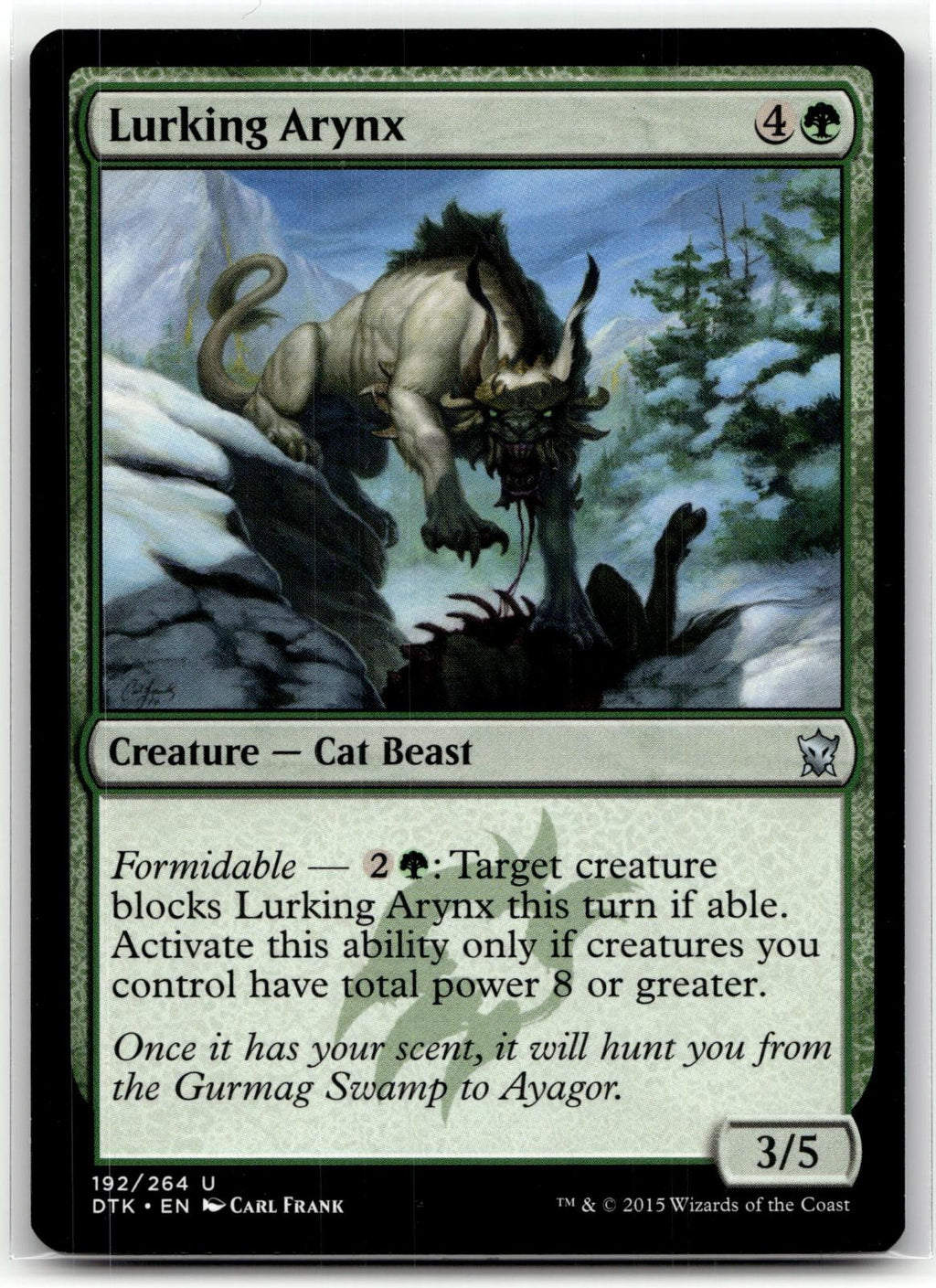 Lurking Arynx 192 Uncommon Dragons of Tarkir Magic: The Gathering Near Mint