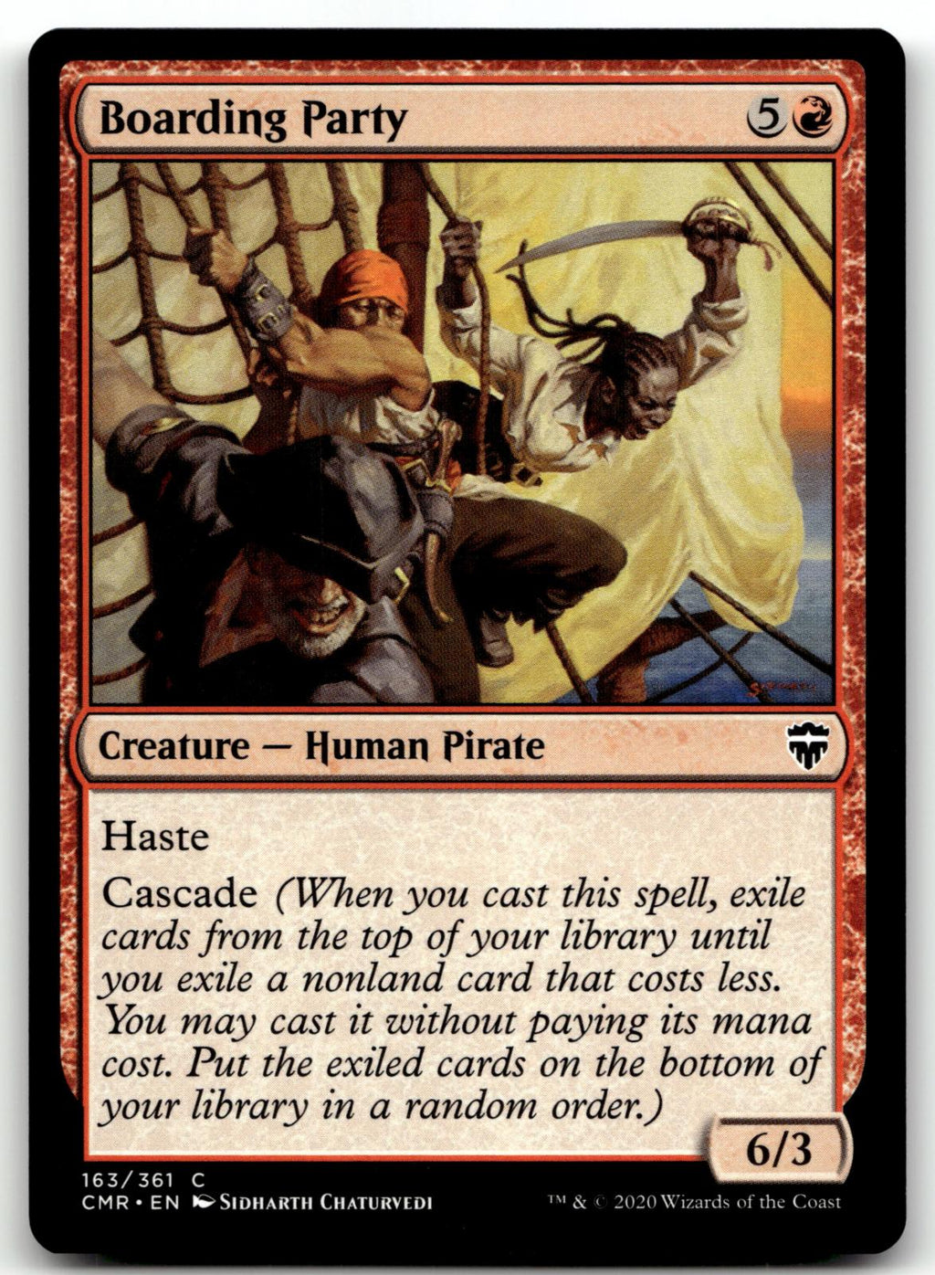Boarding Party 163 Common Commander Legends Magic: The Gathering Near Mint