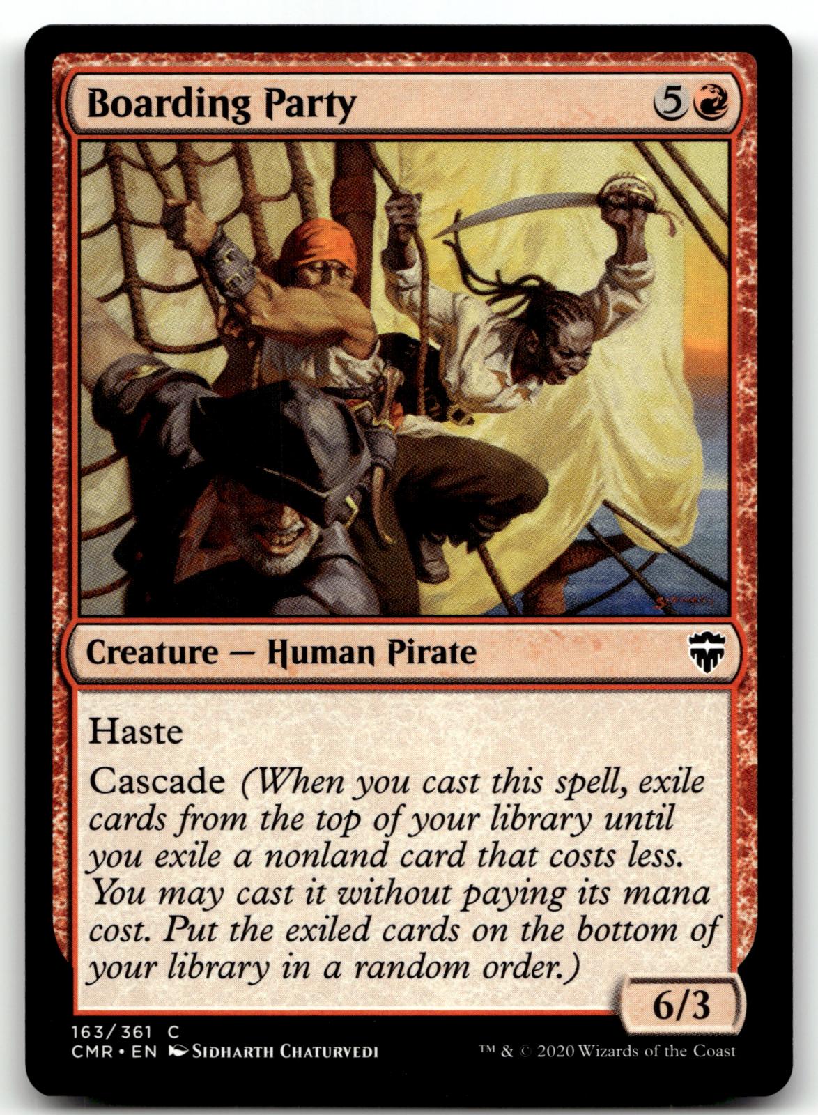 Boarding Party 163 Common Commander Legends Magic: The Gathering Near Mint