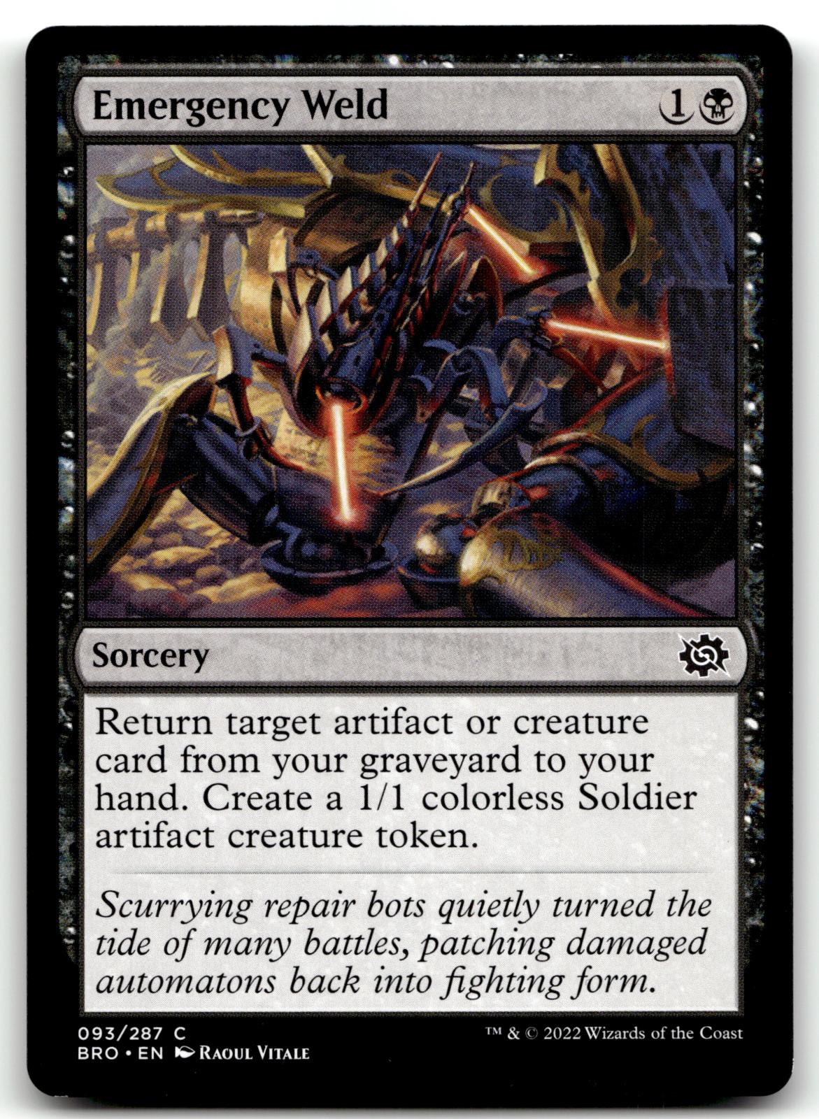 Emergency Weld 93 Common The Brothers' War Magic: The Gathering Near Mint