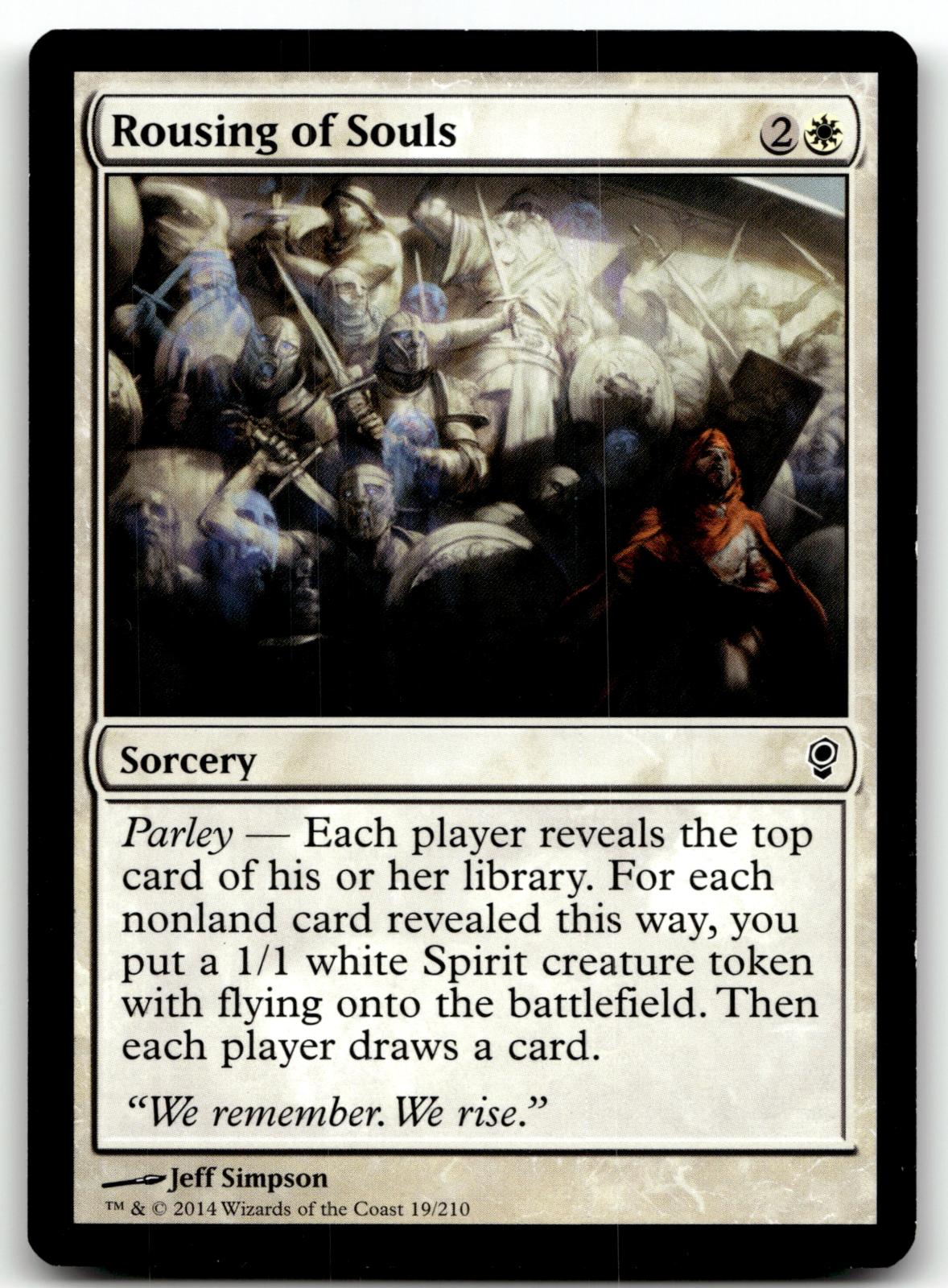 Rousing of Souls 19 Common Conspiracy Magic: The Gathering Near Mint