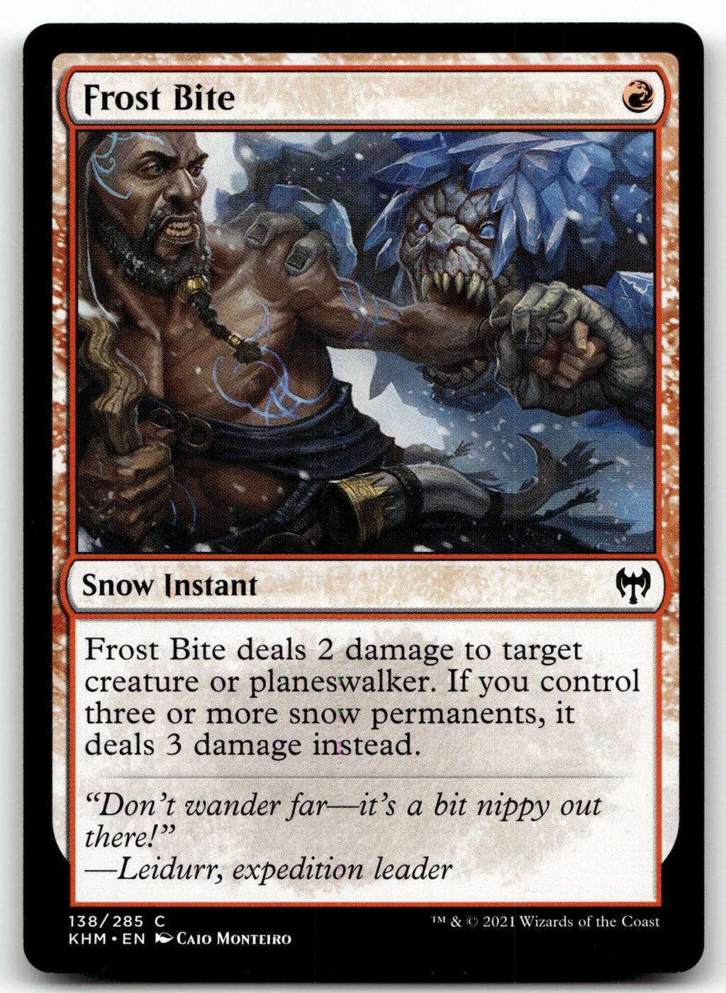 Frost Bite 138 Common Kaldheim Magic: The Gathering Near Mint
