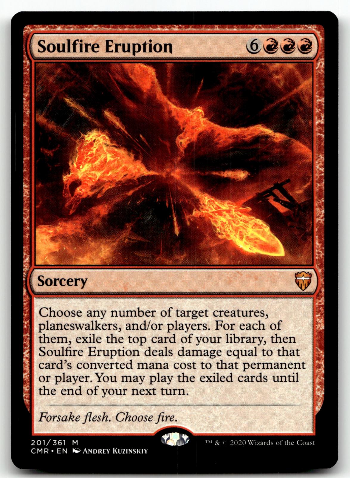 Soulfire Eruption 201 Mythic Commander Legends Magic: The Gathering Near Mint