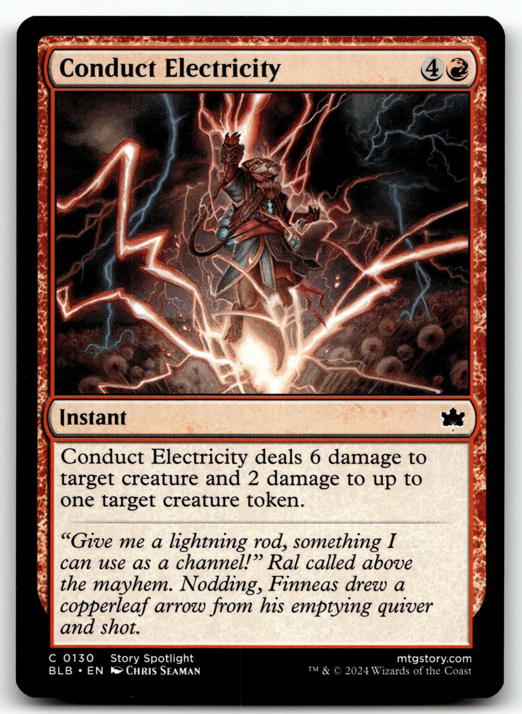 Conduct Electricity 130 Common Bloomburrow Magic: The Gathering Near Mint