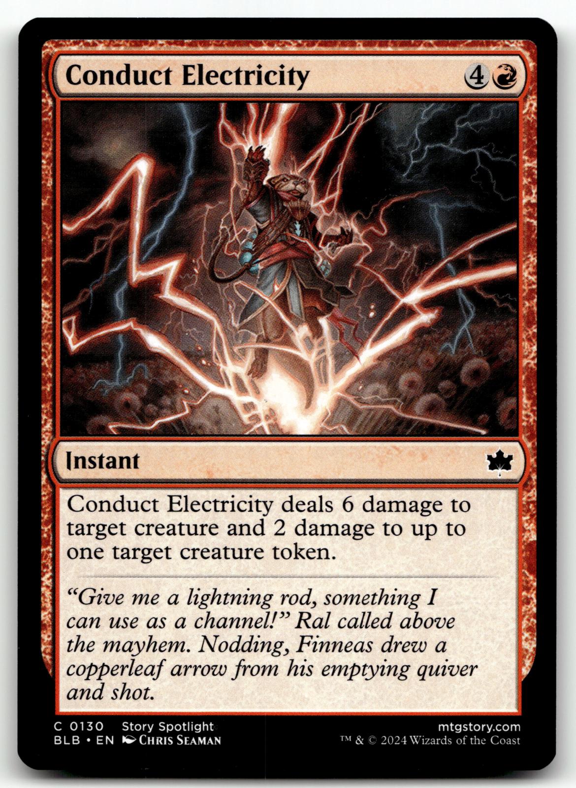 Conduct Electricity 130 Common Bloomburrow Magic: The Gathering Near Mint