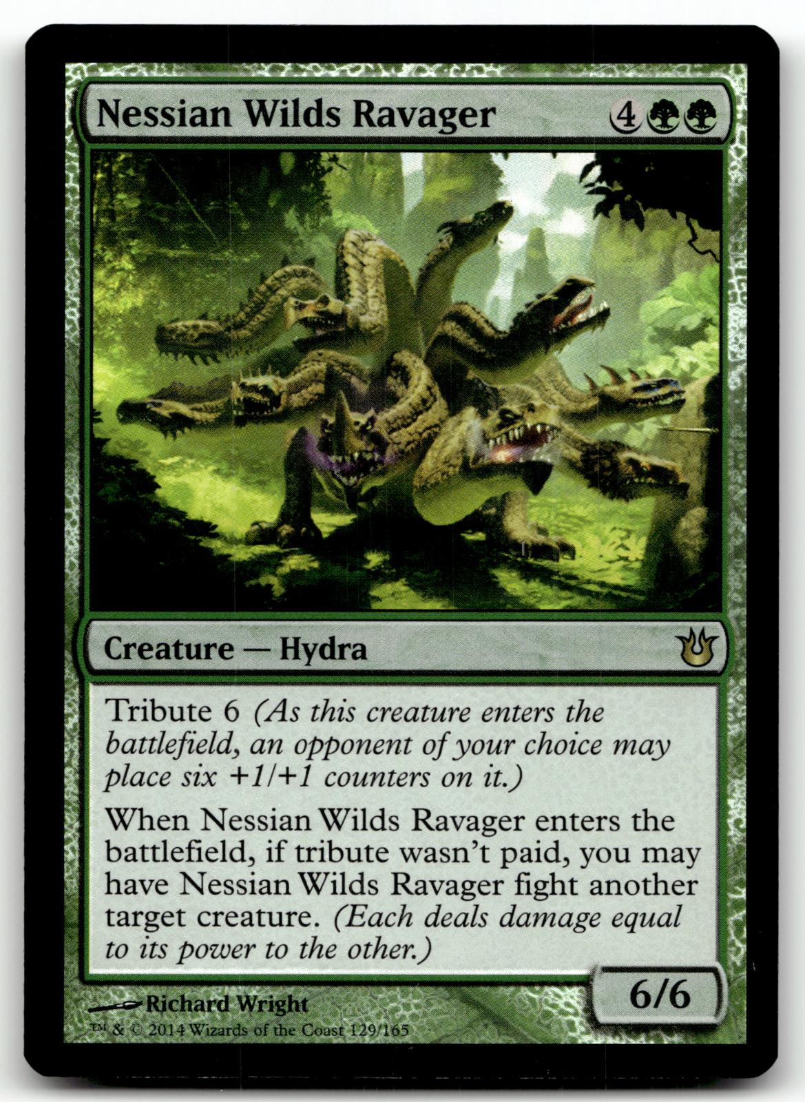 Nessian Wilds Ravager 129 Rare Born of the Gods Magic: The Gathering Foil NM