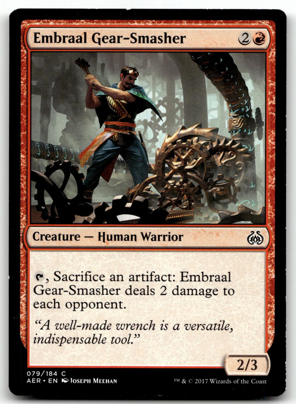 Embraal Gear-Smasher 79 Common Aether Revolt Magic: The Gathering Near Mint