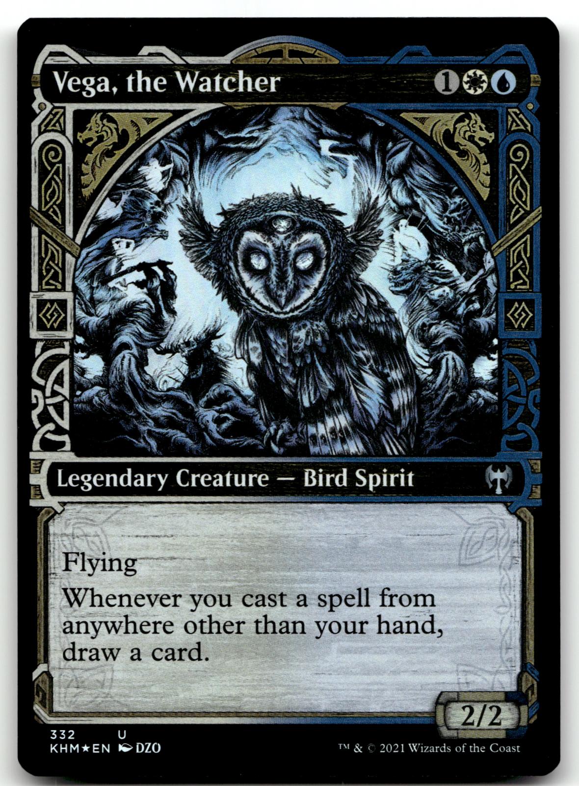 Vega, the Watcher (Showcase) 332 Uncommon Kaldheim Magic: The Gathering Foil NM