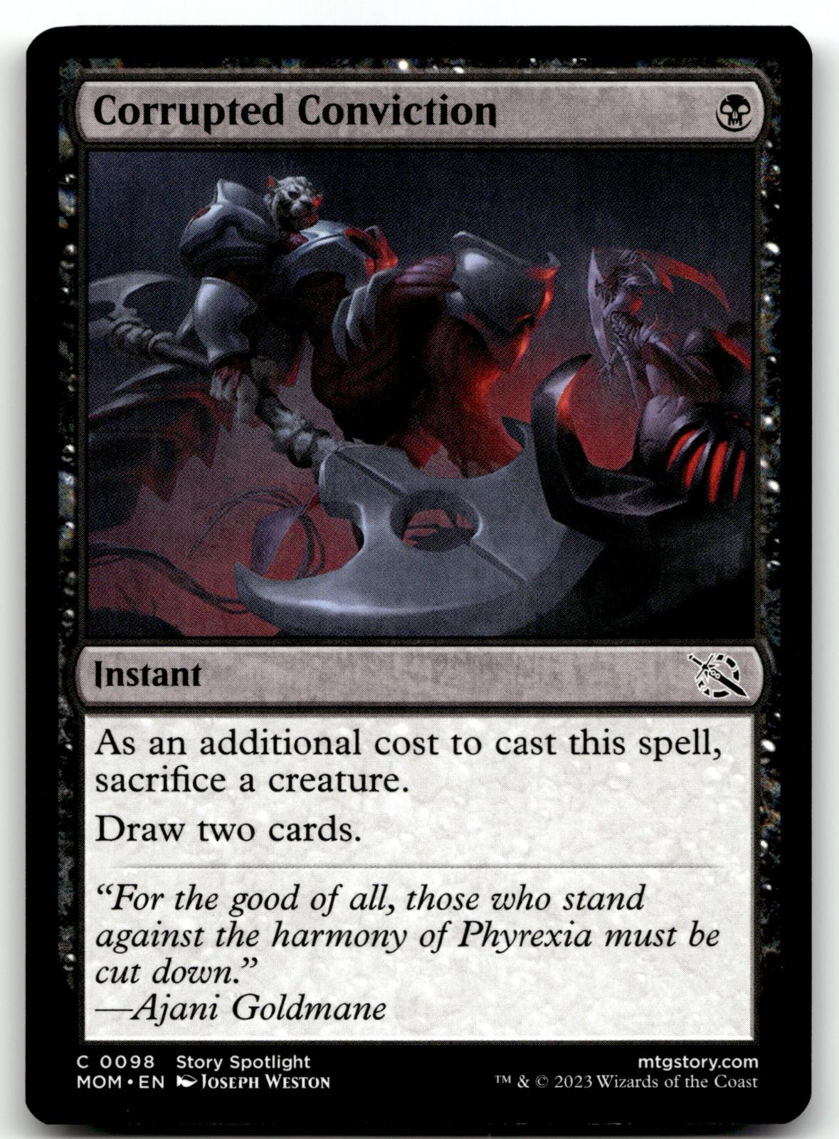 Corrupted Conviction 98 Common March of the Machine Magic: The Gathering NM