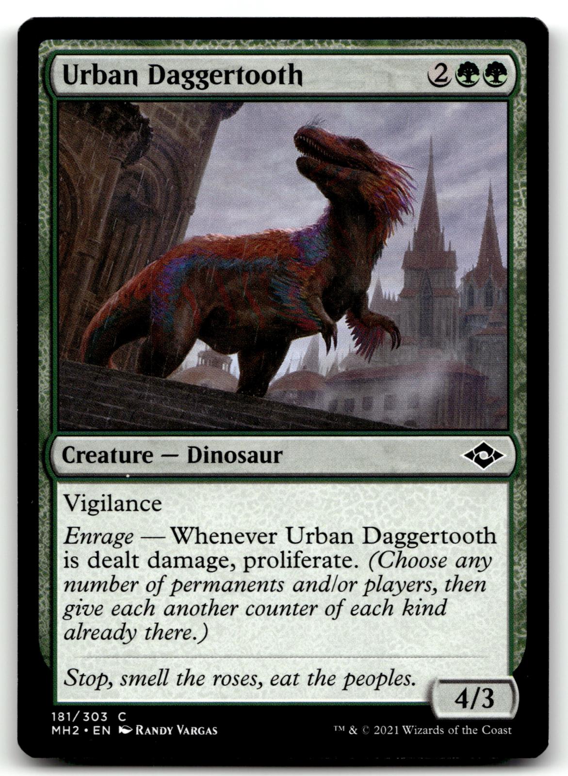 Urban Daggertooth 181 Common Modern Horizons 2 Magic: The Gathering Near Mint