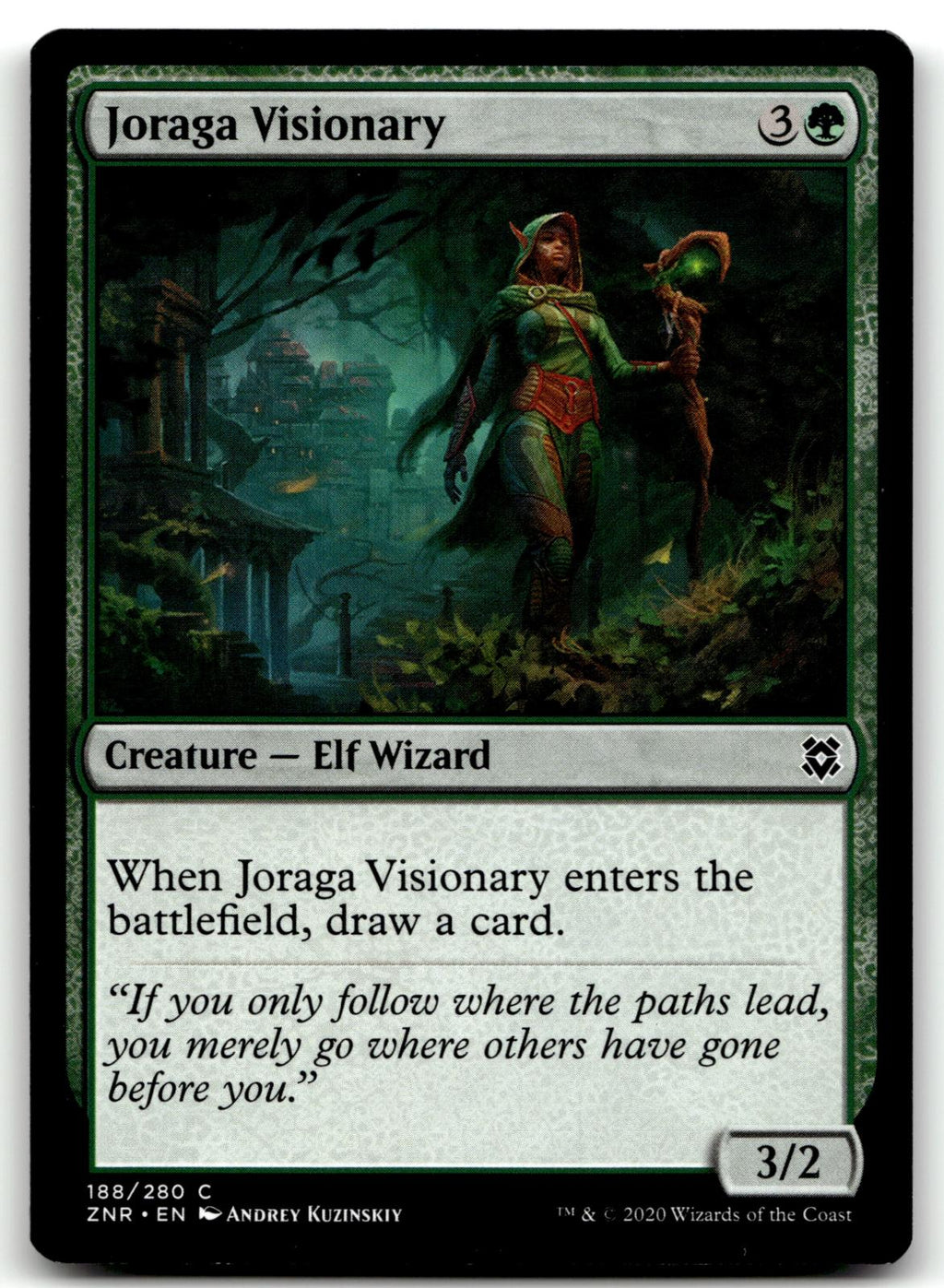 Joraga Visionary 188 Common Zendikar Rising Magic: The Gathering Near Mint