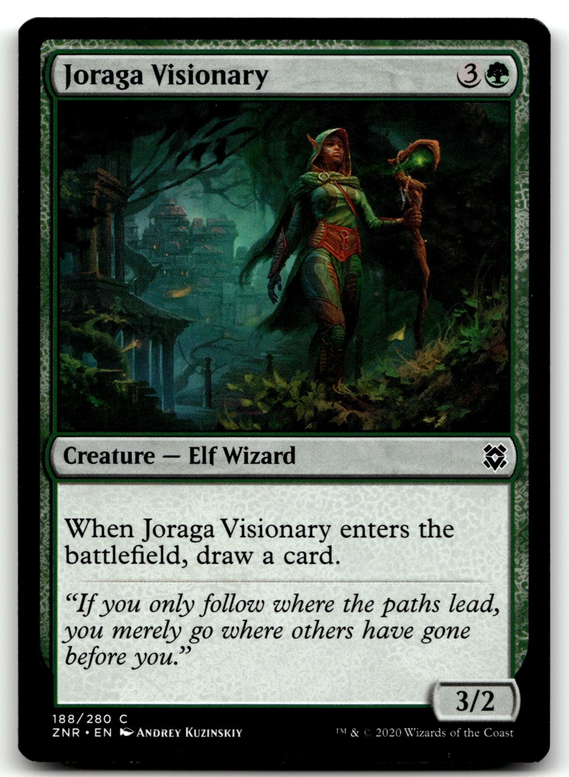 Joraga Visionary 188 Common Zendikar Rising Magic: The Gathering Near Mint