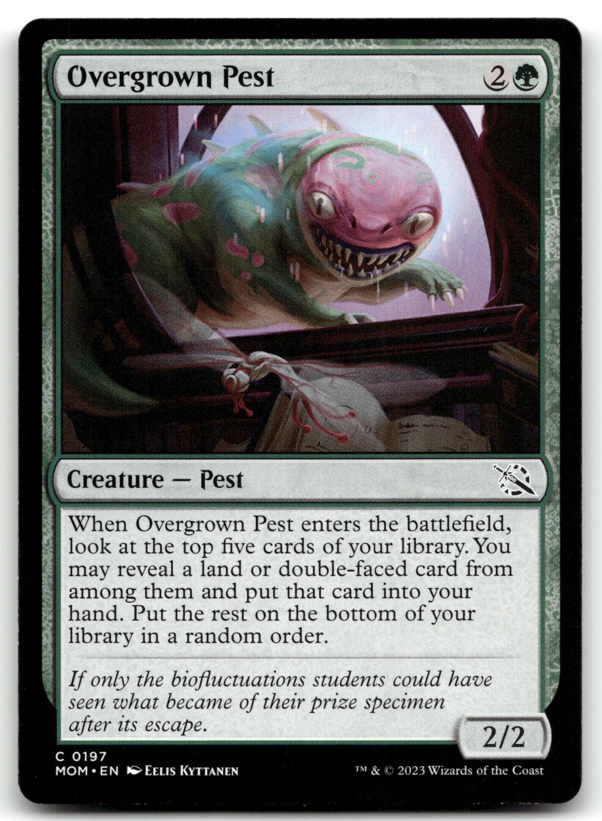 Overgrown Pest 197 Common March of the Machine Magic: The Gathering Near Mint